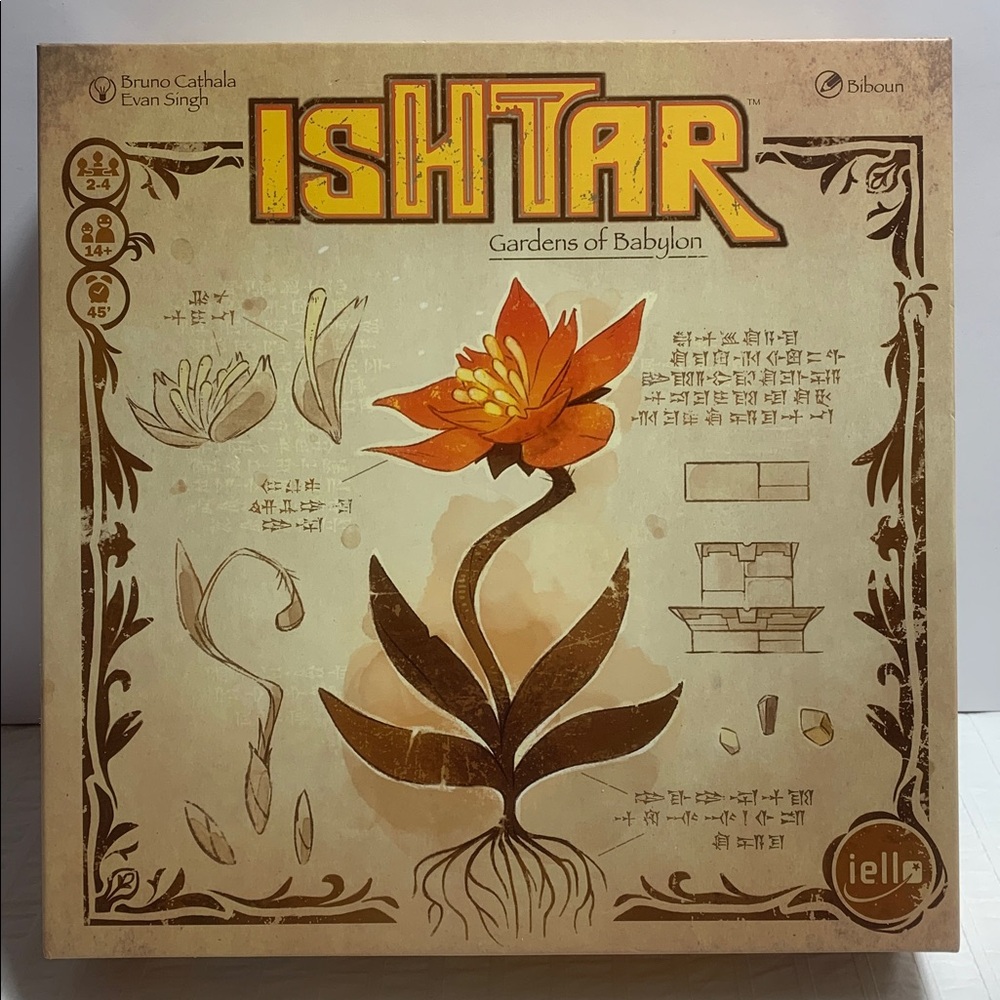 Ishtar Gardens of Babylon Board Game - Open Box - by iello